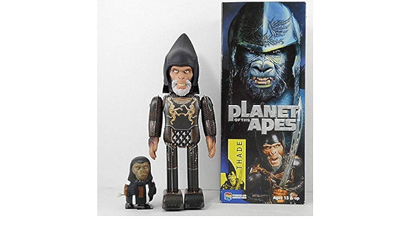 Amazon メディコムトイ 映画 猿の惑星 Planet Of The Apes セード将軍 Thade ブリキ ゼンマイ 2足歩行 箱付 当時物 オマケ付 おもちゃ おもちゃ