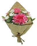 エルアーツ 造花 ガーベラミックスブーケ 全長20cm・花径3~7cm ビューティ E3657-08