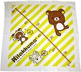 西川リビング リラックマ 湯上げタオル 80×80cm 1550-40017 イエロー