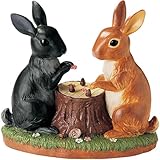 ソーラーライト付きオーナメント　うさぎのゲーム