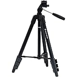 Fotopro 三脚 120cm 4段階 調節 小型 3WAY 雲台 収納袋 ビデオカメラ カメラ デジカメ 一眼レフ 対応 アルミ製 DIGI-204 BK ブラック
