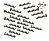 muzata 20pcs Swageスタッドfor 1 /8 "ケーブル手すりステンレススチールt316 Marine Grade