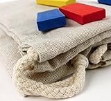 ドミノ 積み木 木製 カラフル　12色 240個 　リネン収納袋 知育 おもちゃ　（ギミック・しかけ　別売り）