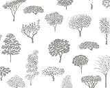 マリメッコ(marimekko) 壁紙 17951 リンナンプイスト 幅53cm グレー LINNANPUISTO Marimekko4(限定シリーズ)