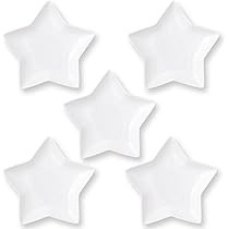 Amazon.co.jp: 5枚セット 星形 プレート M 20×17.5cm 270g ホワイト 