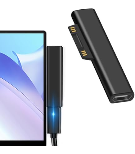 Amazon | Surface Connect to USB-C 充電ドングル 45w15v以上のPD