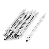 uxcell　エクステンションバー　フレキシブル　金属　シルバートーン　10個入り