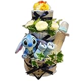 豪華！ディズニー　スティッチ3段おむつケーキ
