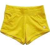 カーターズ（Carter's）女の子用レモンイエロー&ハート刺繍入りホットパンツ(総ゴム仕様) 出産祝い コーデボトムス(24months(83-86cm)) [並行輸入品]
