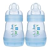 MAM Anti-Colic Bottle, Blue, 5 Ounce, 2Pack by MAM [並行輸入品]