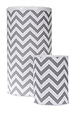 Glenna Jean Sweet Potato Hamper and West Basket, Grey Chevron by Glenna Jean
