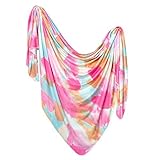 Large Premium Knit Baby Swaddle Receiving Blanket Monet by Copper Pearl [並行輸入品]