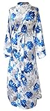 Jana Jira Women 's Long足首長ローブの女性、Nightgowns カラー: ブルー