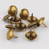 Newone 【100個】 太鼓鋲 直径10mm/11mm/14mm ブロンズ ＤＩＹ 古銅 スタッズ ピン 手工芸品の釘 (直径：10mm；10*10mm)