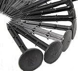 (Twin-happiness) 防草シート 固定用 PP杭 ロング ピン 雑草防止 除草 100本 ガーデニング 農作業 テント 植栽 園芸 返しがついて 抜けにくい (16cm)