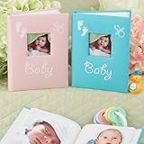 BABY Brag Book PHOTO Album for PURSE of Desk - New MOM - GRANDMA - 1st PICTURES (Boy - Blue) by FC [
