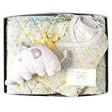 ナオミイトウ NAOMI ITO マルチガーゼキルト+コンビ肌着50~60cm+がらがら ギフトセット ibuki 8897