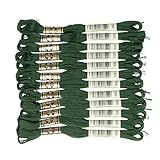 DMC 25番糸 刺繍糸 12束入 #890 グリーン系 DMC25B