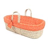 Tadpoles Circle Stitched Moses Basket and Bedding Set Orange [並行輸入品]