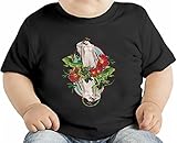 Floral Reptile Diva オーガニックベビーTシャツ 12 - 18 Months