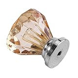 10インチダイヤモンド形状アクリルキッチン寝室のキャビネット引き出しクローゼット家具ノブプルハンドル、パック12 オレンジ Yosoo
