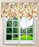 High Quality Brissac Lined Scallop Valance, 70 x 17, Red