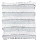 ベアフットドリームス / Barefoot Dreams ブランケット CozyChic Multi-Stripe Stroller Blanket [ #567 ] Aqua-Ice-Blue [並