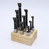 9インチ合金12mmシャンクボーリングバーは、2インチ50mmボーリングヘッド旋盤用に設定