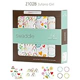 (エイデンアンドアネイ) Aden&Anais モスリンコットン ベビー おくるみ 4枚セット Zutanoコラボ (zutano girl) 120cm x 120cm / #126418 brea