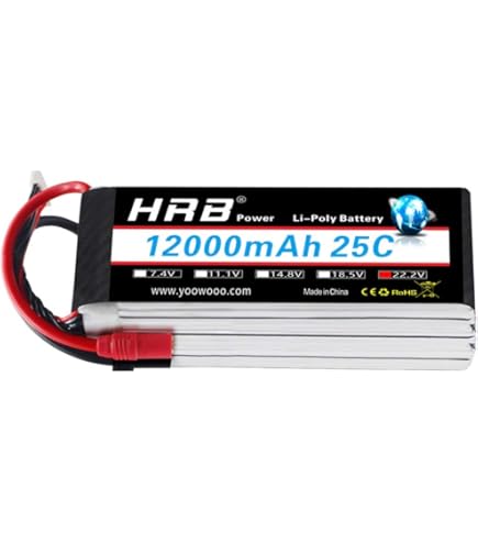 Amazon.co.jp: HRB 22.2V 6S 16000mAh 25C XT90 リチウムポリマー電池