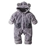 (ニッセン) nissen ボア 着ぐるみ ジャンプスーツ グレー 身長 90cm