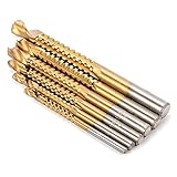 XCSOURCE HSS チタニウムメッキ 鋸ドリル　鋸歯セット 木製 木 金属カッティングホール 3-8mm　ハンドウェアツール BI238