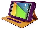 New Asus Google Nexus 7 FHD 2013 (ALL Model Versions, Android 4.3) PREMIUM PURPLE & TAN Interior Mul