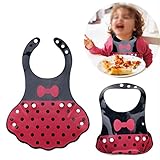 MORA　ベビービョルン ソフトスタイ かわいい柄ベビー赤ちゃんエコシリカゲル折り畳む前掛け　防水エコ素材食べこぼしポケット付 可愛い 清潔易い 赤ちゃん幼児離乳食食事用エプロン