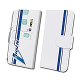 ダイビ 鉄道スマホケース No.46 「 N700A 」 【 手帳 タイプ 】 JR西日本商品化許諾済 JR東海承認済 多機種対応Mサイズ tc-t-046-am ホワイト