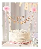 [Mud Pie マッドパイ] ファーストバースデー ケーキトッパー　1st birthday　1歳 誕生日 女の子