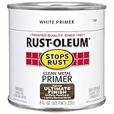 Rust-Oleum 7780730 Protective Enamel, 8-Ounce, Flat White Clean Metal [並行輸入品]