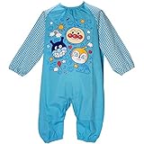 2017年 夏物 アンパンマン 遊び着つなぎ Anpanman サックス◇90cm