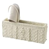 編み物風スリッパホルダー アイボリー