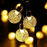 KINGZUO　 ソーラー イルミネーションライト ストリングライト ソーラー充電式 30LED 　全長6ｍ　２発光モード　防水 結婚式 パーティー クリスマスなどの飾りライト 庭 ベランダ 植栽 キ