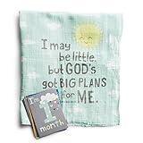DaySpring Sam & Essie – Big Plans – Muslin Swaddle Blanket with月カード11.75 X 3.00