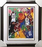 Leroy Neiman "マイケル・ジョーダン"新しくカスタムフレーム手署名アート