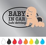 赤ちゃん ステッカー BABY IN CAR （Bタイプ）　ブラック
