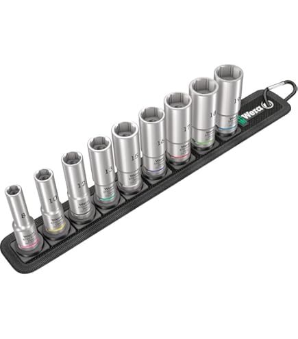 Amazon.co.jp: WERA ヴェラ 差込角1/2DR 6点組 ZYKLOPディープ