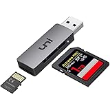 uniAccessories SDカードリーダー【超小型 2-in-1】USB3.0 カードリーダー メモリーカードリーダー SD/Micro SD/SD/TF 同時読み書き SDXC/SDHC/SDカード対応 Windows、MacOS、Linux