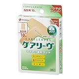 《セット販売》　ニチバン ケアリーヴ T型サイズ 指先用 CL10T 素肌タイプ(10枚)×10個セット 絆創膏　【一般医療機器】
