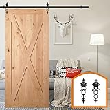 HomeDeco Hardware 扉 レール 室内ドア 引き戸 ドア用金物 スライドドア パーツ 6.6 FT (2.00メートル) シングルドア