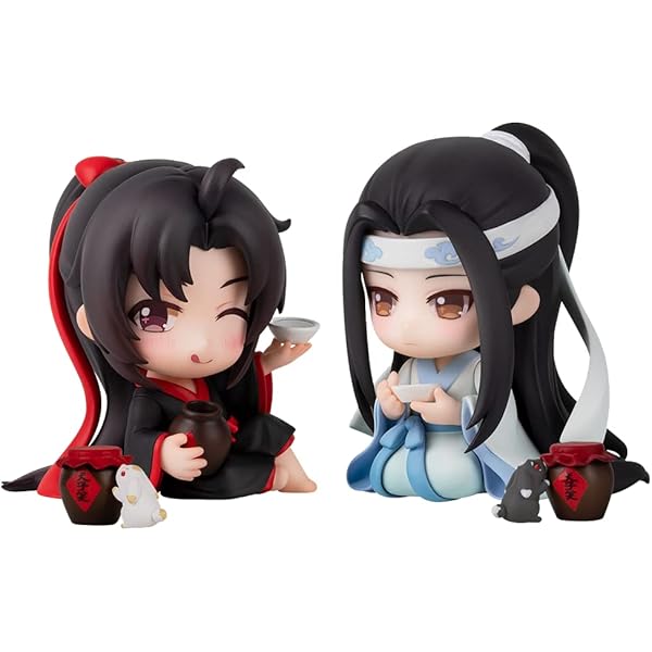 魔道祖師 Q版フィギュア 魏無羨 藍忘機 中秋Ver. 誕生日Ver. セット