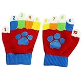 Paw Patrol by Nickelodeon学習色数字と数学幼児用冬手袋 US サイズ: 2T-4T カラー: ブルー