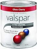 Valspar 65000 プレミアム 内装 外装 ラテックス エナメル 5パイント 白光沢 1クォート 410-65014 QT 1